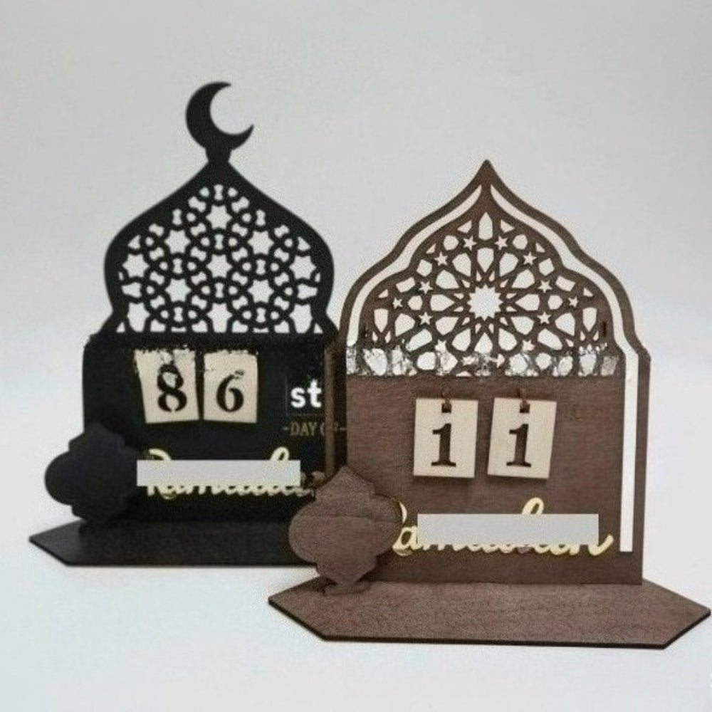 DIY Wooden Star & Moon Countdown Calendar (MAC337) - Mariam's Collection