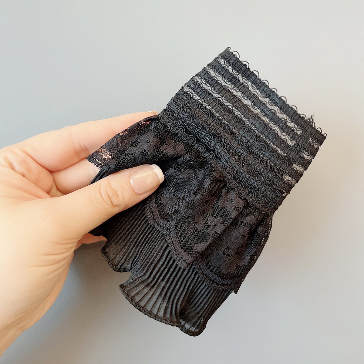 Double Layer Lace Ruffle Cuff Sleeves(MAC421) - Mariam's Collection