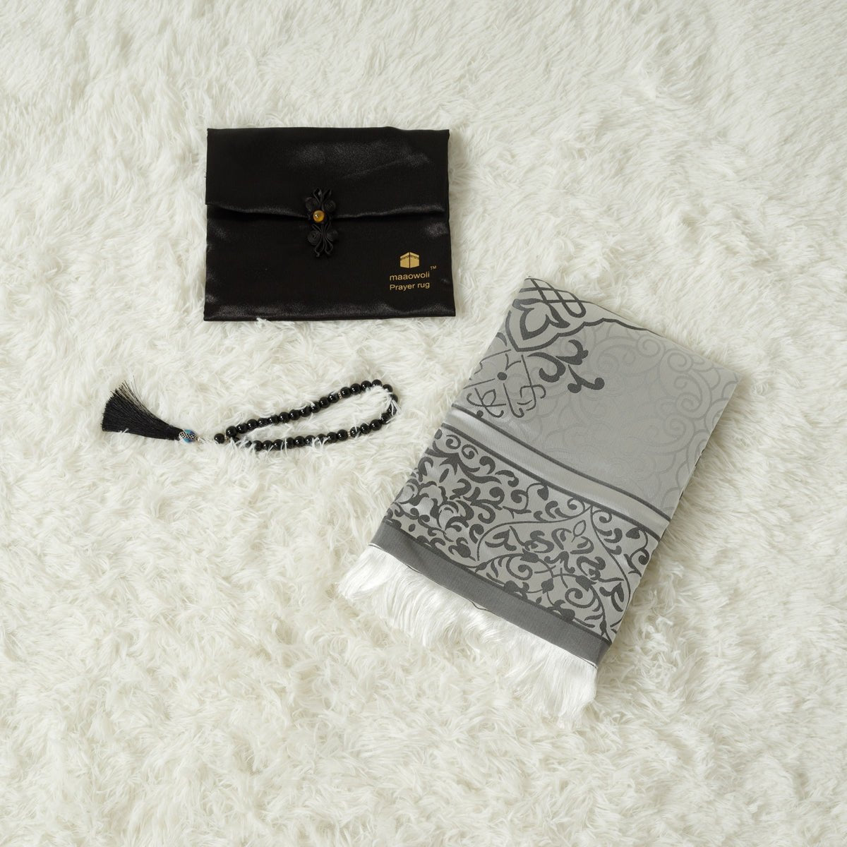 🎁 Eco - Friendly elegant Prayer Mat & Tasbeeh sets(MR066) (100% off) - Mariam's Collection