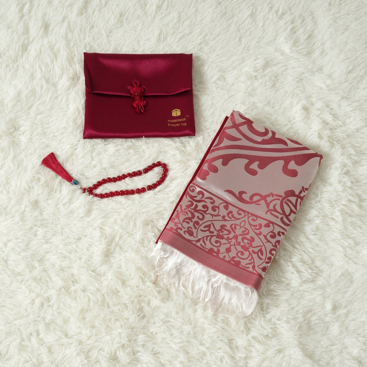 Eco - Friendly elegant Prayer Mat & Tasbeeh sets(MR066) - Mariam's Collection