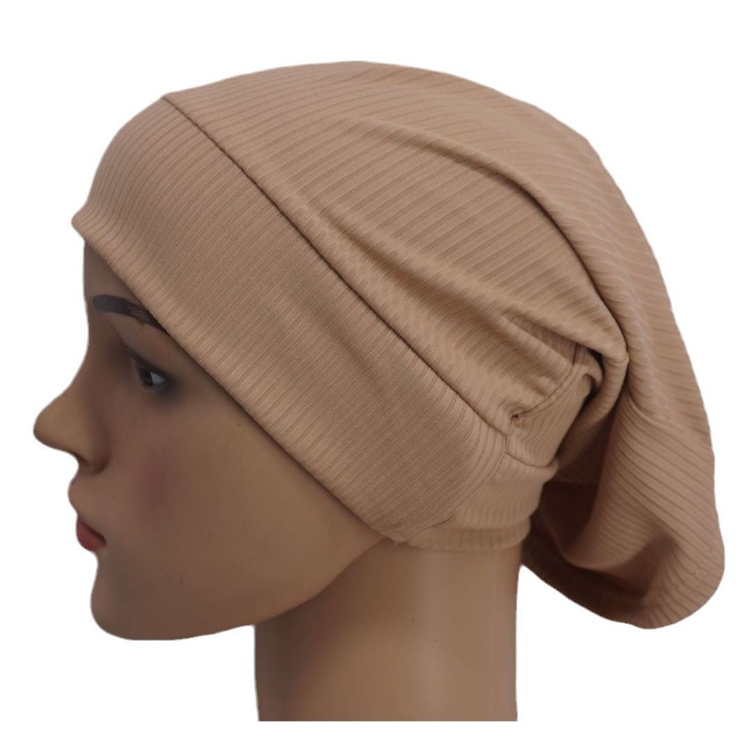 Elastic Ribbed Versatile Underscarf (MH192) - Mariam's Collection