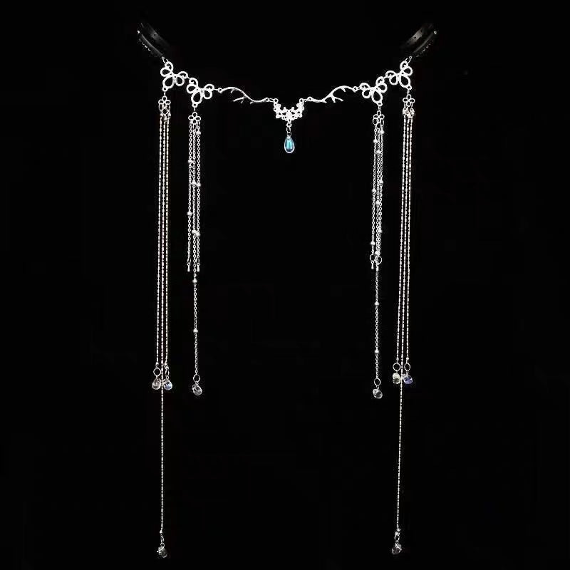 Elegance Crystal Teardrop Hair Jewelry Forehead Accent (MAC335) - Mariam's Collection