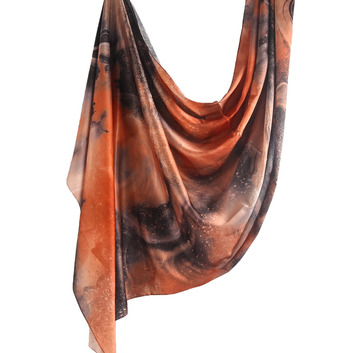 Elegance Satin Marble Print Hijab (MH172) - Mariam's Collection