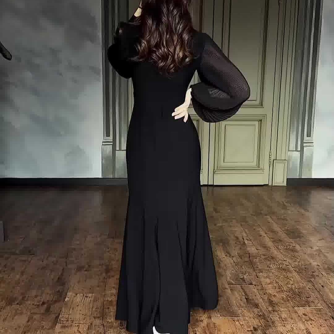 Elegant Empire Waist Formal Dress(MS340) - Mariam's Collection