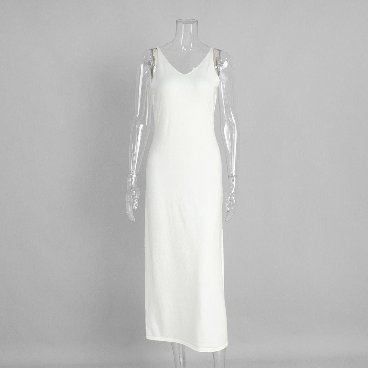 Elegant Knitted Two - Piece Set - Long Sleeve Cardigan & Suspenders Dress Women Outfit(MS108) - Mariam's Collection