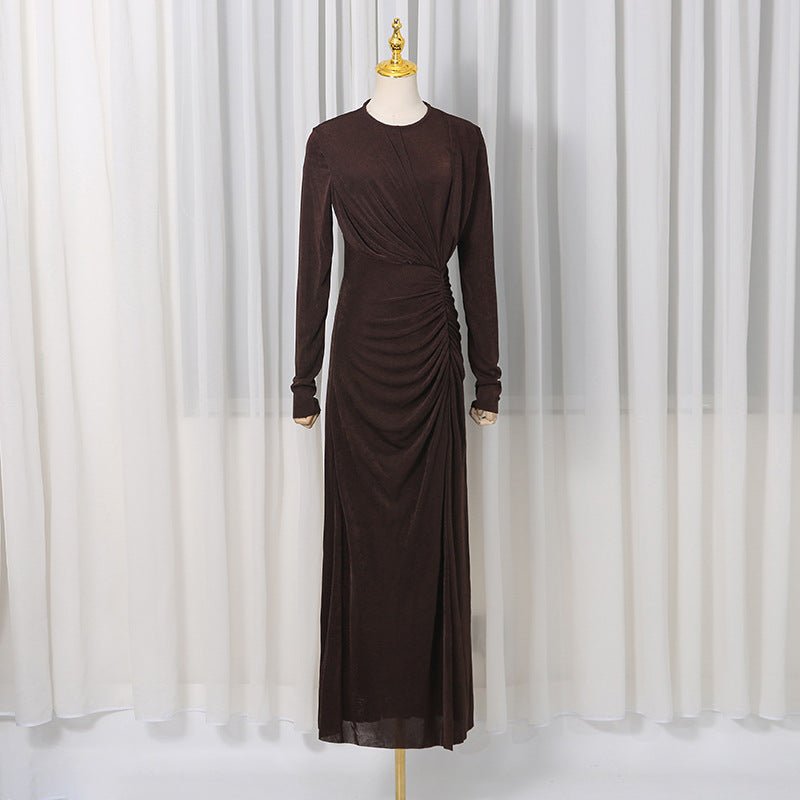 Elegant Long Sleeve Bodycon Gown(MS323) - Mariam's Collection