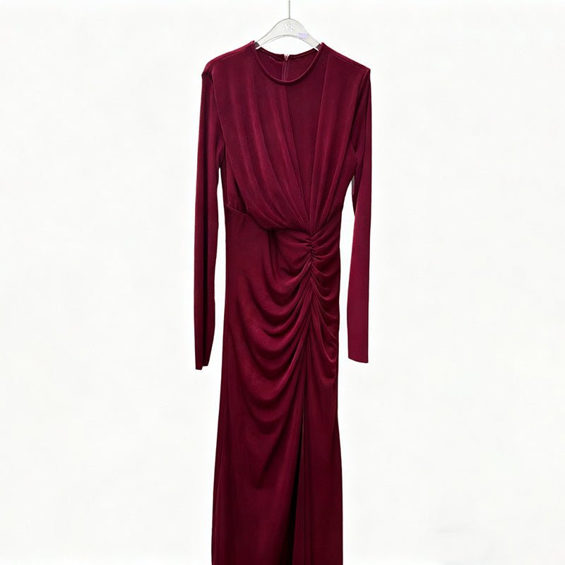 Elegant Long Sleeve Bodycon Gown(MS323) - Mariam's Collection