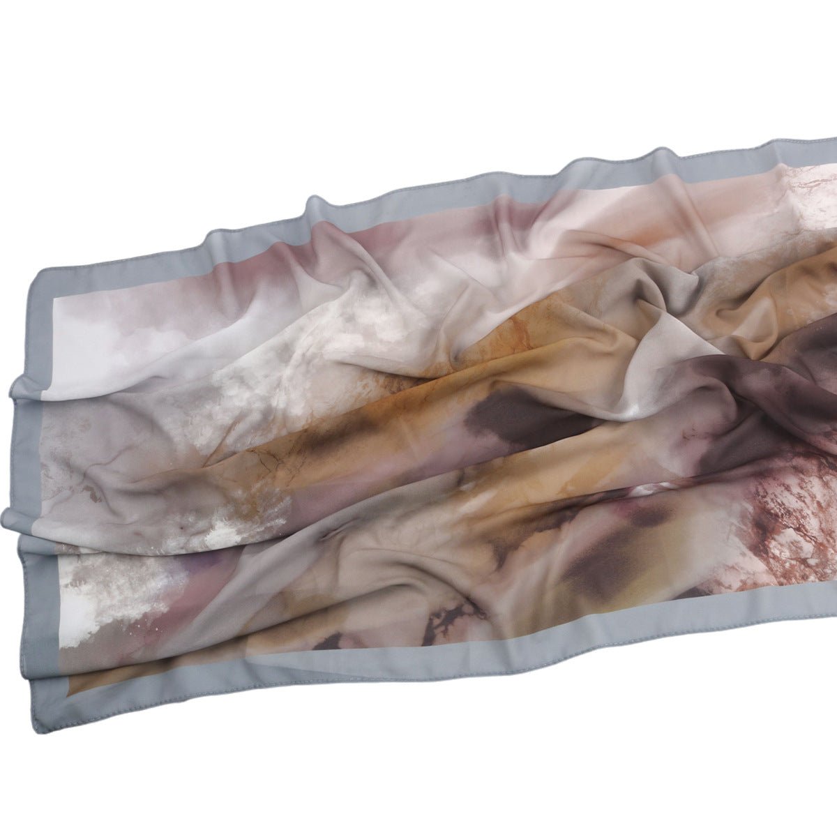 Elegant Printed Chiffon Hijab Scarf Bohemian Style Breathable Sun Protection Wrap (MH136) - Mariam's Collection