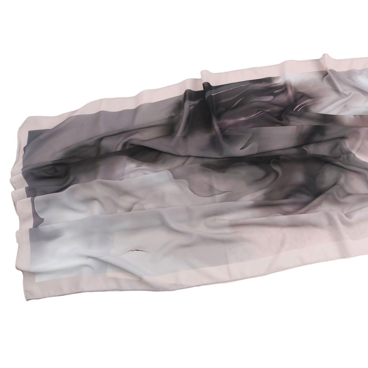 Elegant Printed Chiffon Hijab Scarf Bohemian Style Breathable Sun Protection Wrap (MH136) - Mariam's Collection