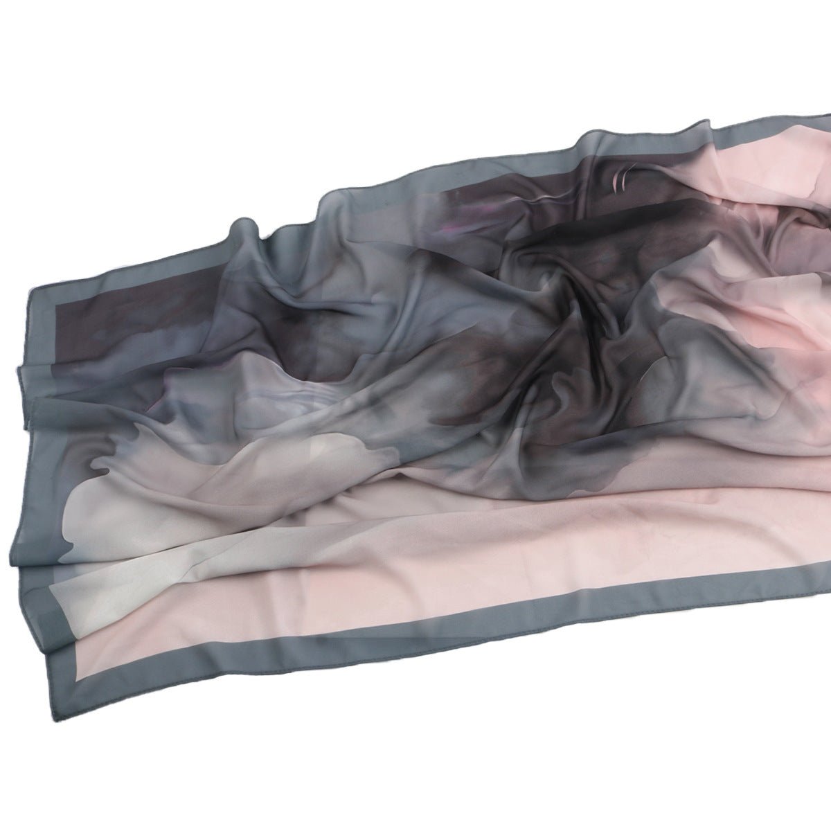 Elegant Printed Chiffon Hijab Scarf Bohemian Style Breathable Sun Protection Wrap (MH136) - Mariam's Collection