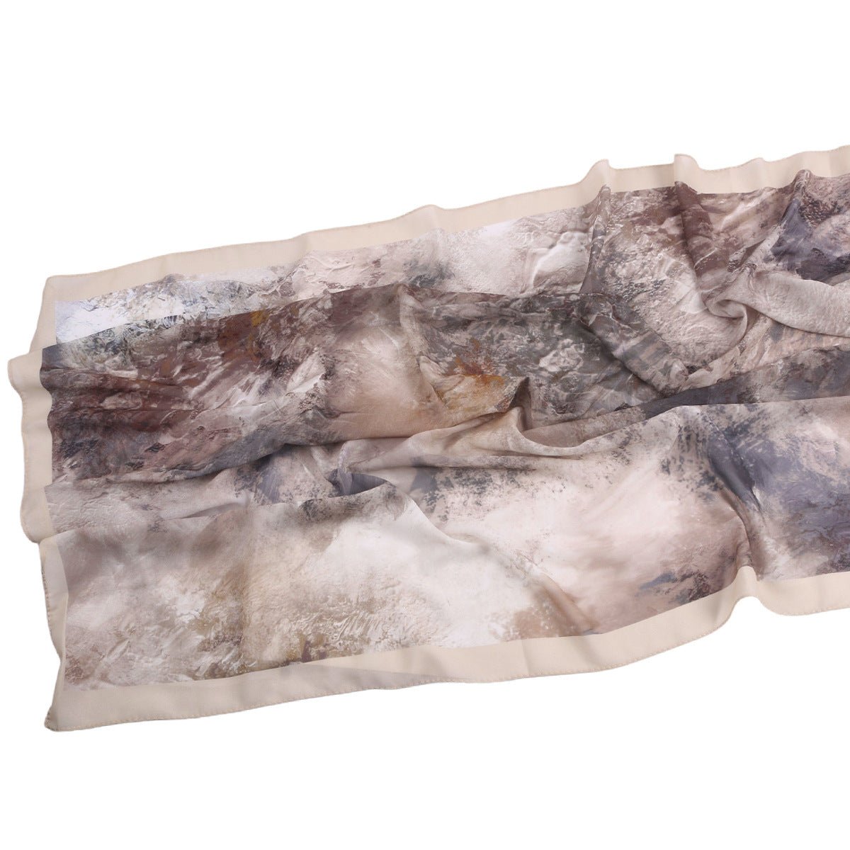 Elegant Printed Chiffon Hijab Scarf Bohemian Style Breathable Sun Protection Wrap (MH136) - Mariam's Collection