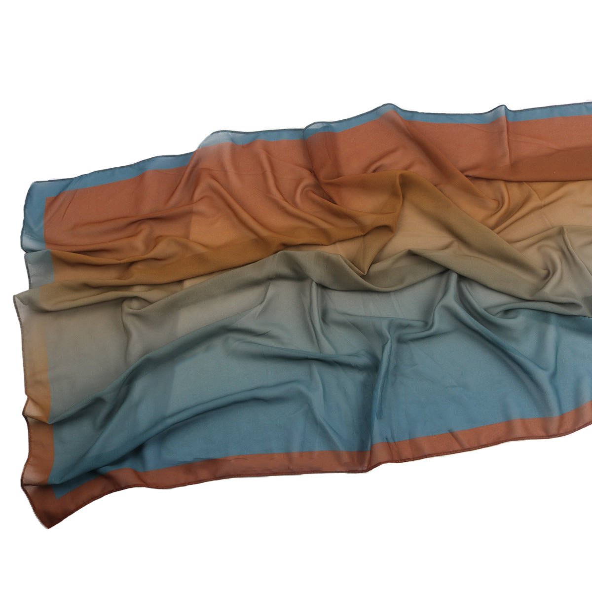 Elegant Printed Chiffon Hijab Scarf Bohemian Style Breathable Sun Protection Wrap (MH136) - Mariam's Collection