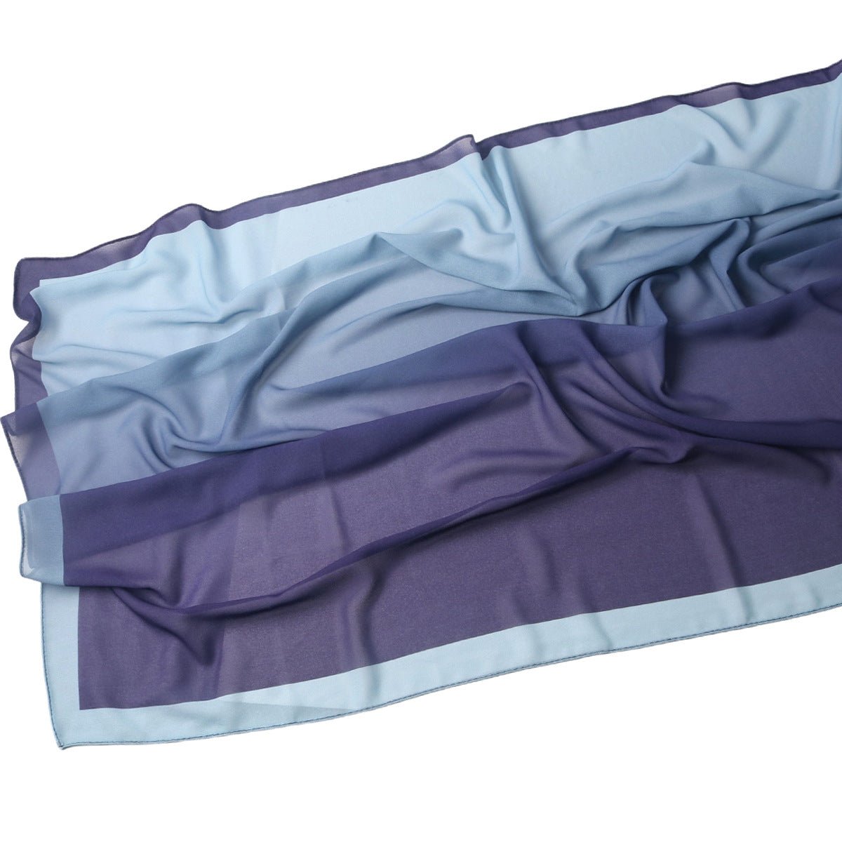 Elegant Printed Chiffon Hijab Scarf Bohemian Style Breathable Sun Protection Wrap (MH136) - Mariam's Collection