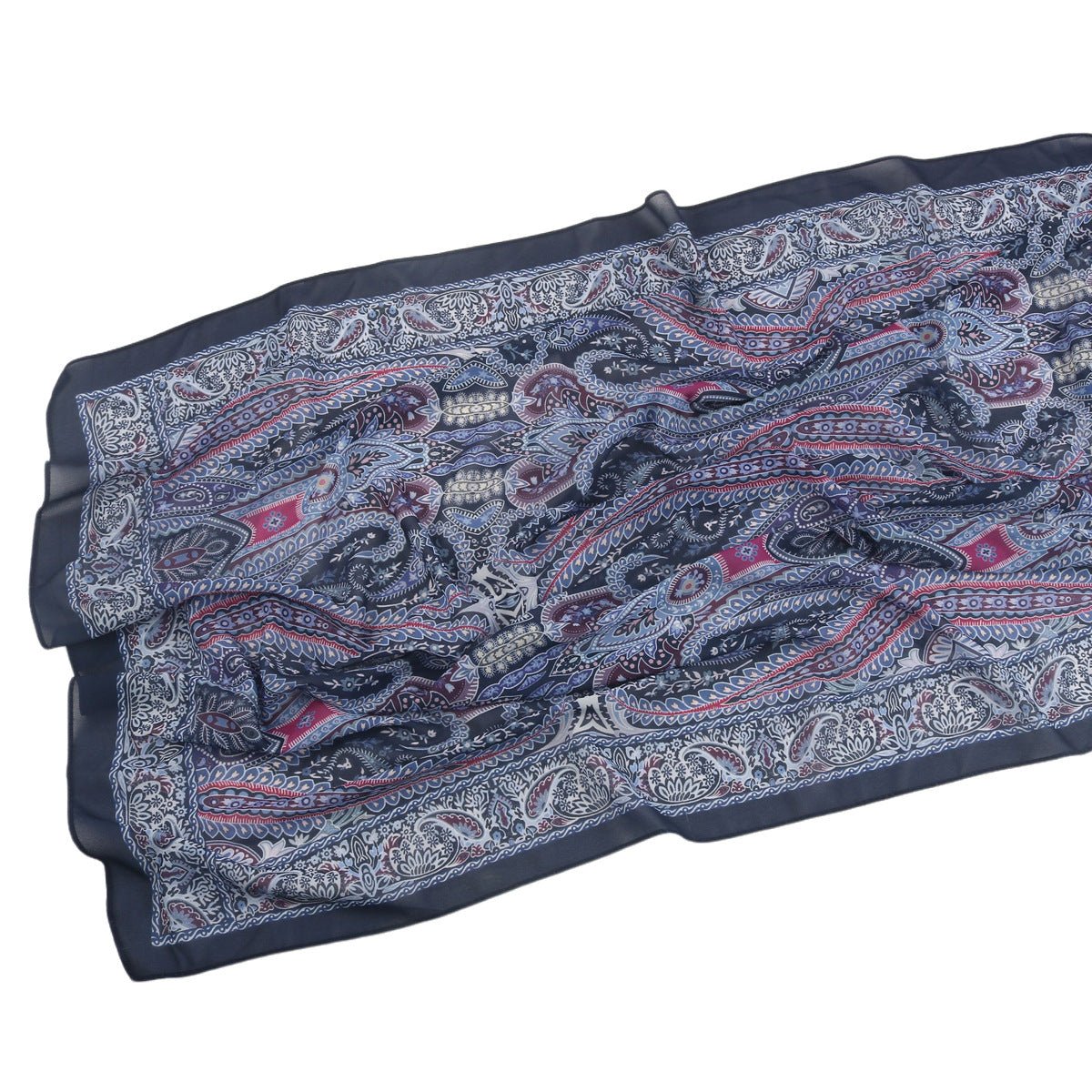 Elegant Printed Chiffon Hijab Scarf Bohemian Style Breathable Sun Protection Wrap (MH136) - Mariam's Collection