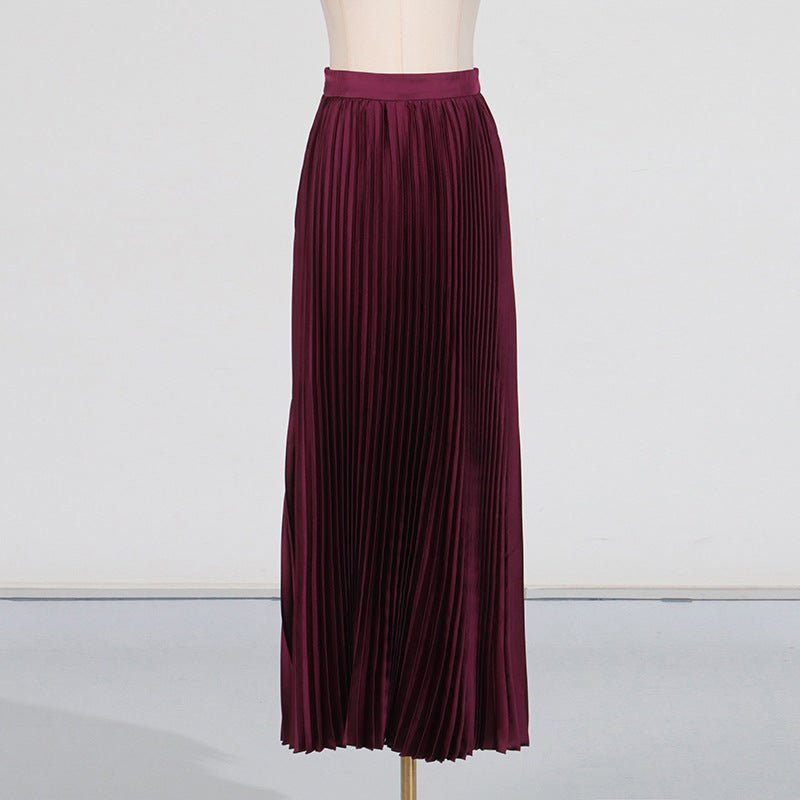 Embroidered Blazer & Pleated Skirt Set(MS214) - Mariam's Collection