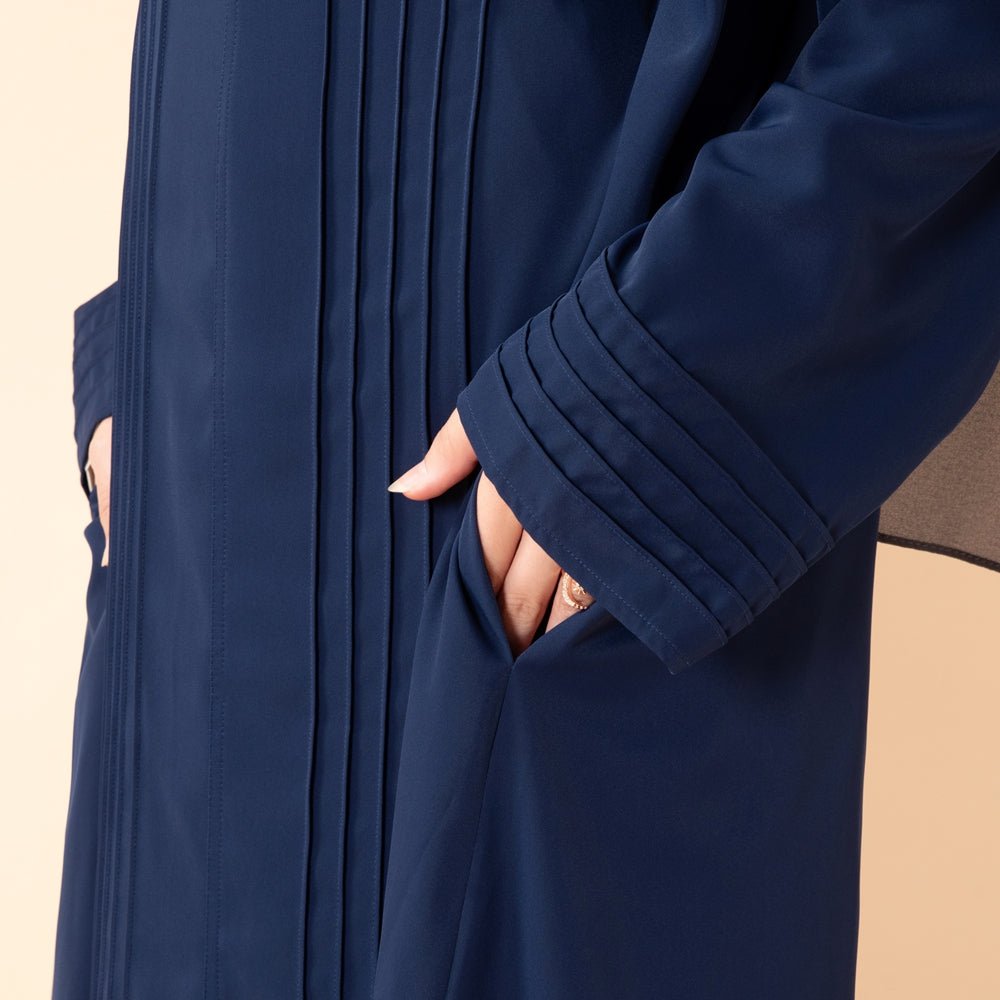 Essence Pleated Abaya – Sandstone Beige(MA254) - Mariam's Collection