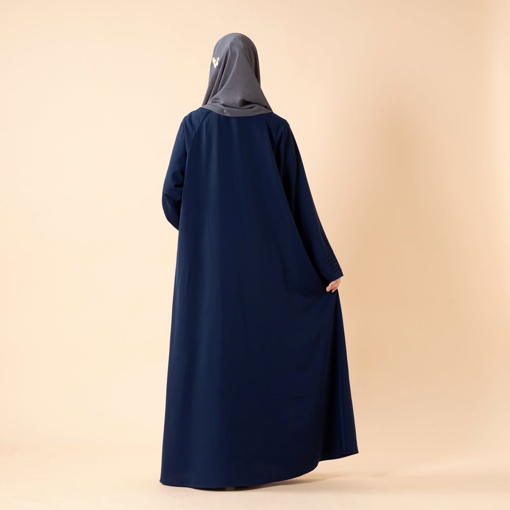 Essence Pleated Abaya – Sandstone Beige(MA254) - Mariam's Collection