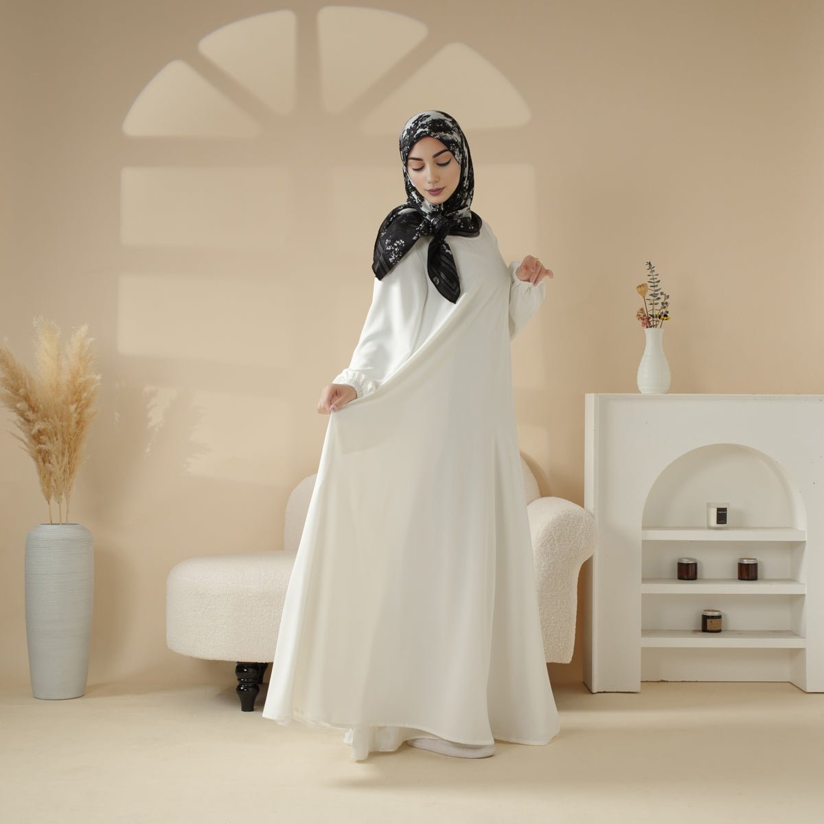 Essential Premium Versatile Pockets Umbrella Cut Abaya (MA113) - Mariam's Collection
