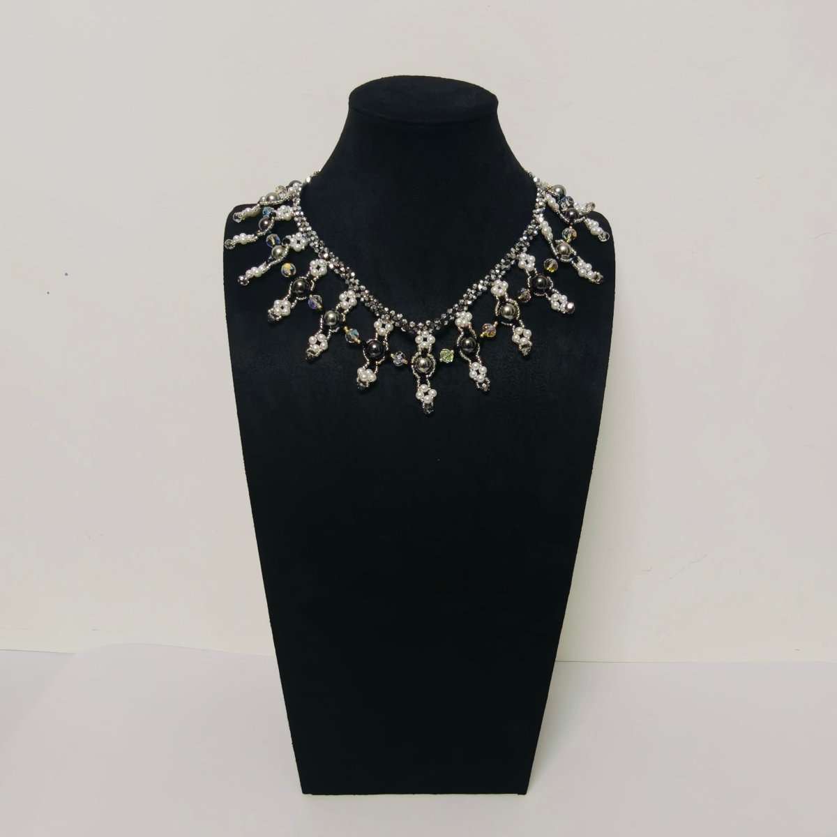 Exquisite Handmade Woven Luminescence Beaded Necklace (MAC343) - Mariam's Collection