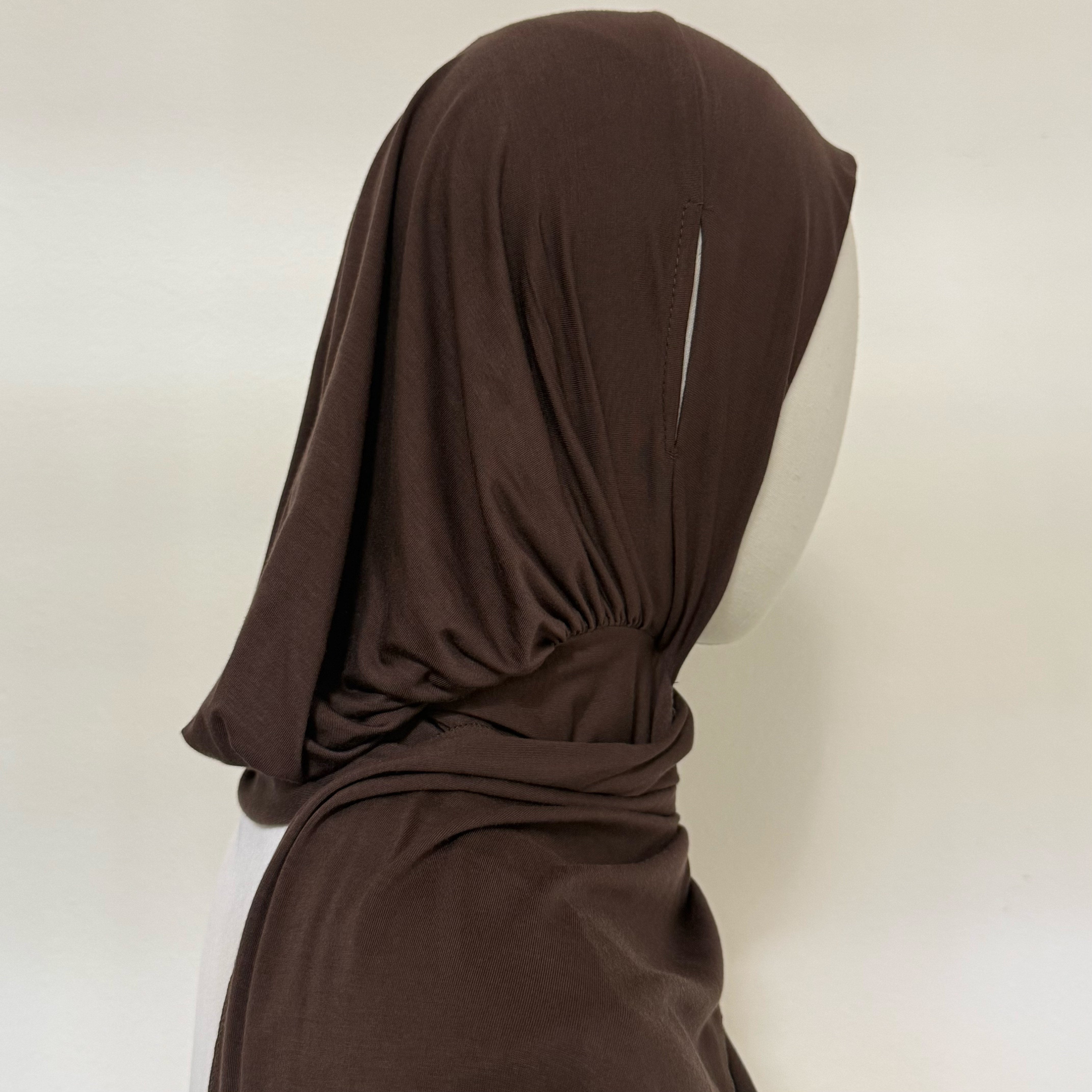 Instant Hijab | Snap-Close, Ohrhörer-freundlich, Baumwoll-Modal (MH225)