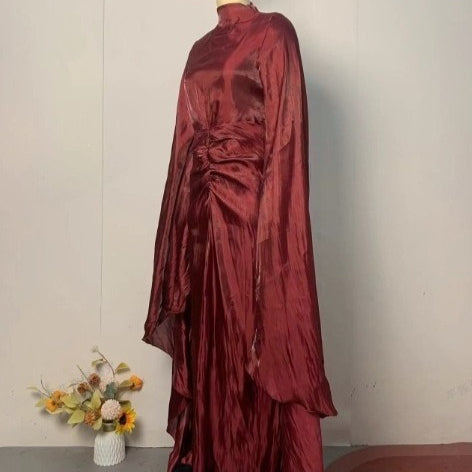 Fitted Waist Maxi Dress(MS285)