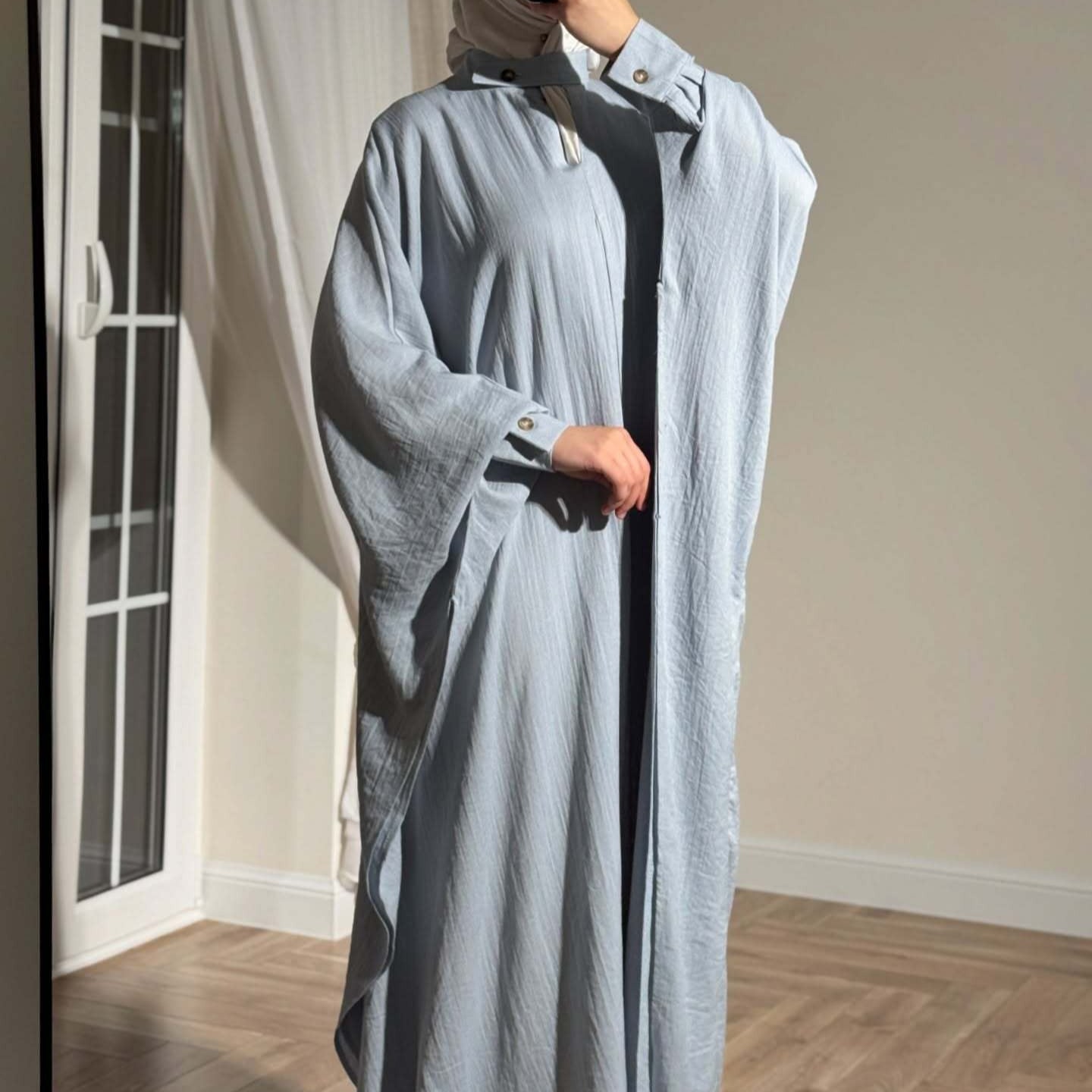 Batwing Sleeve Abaya(MA463)