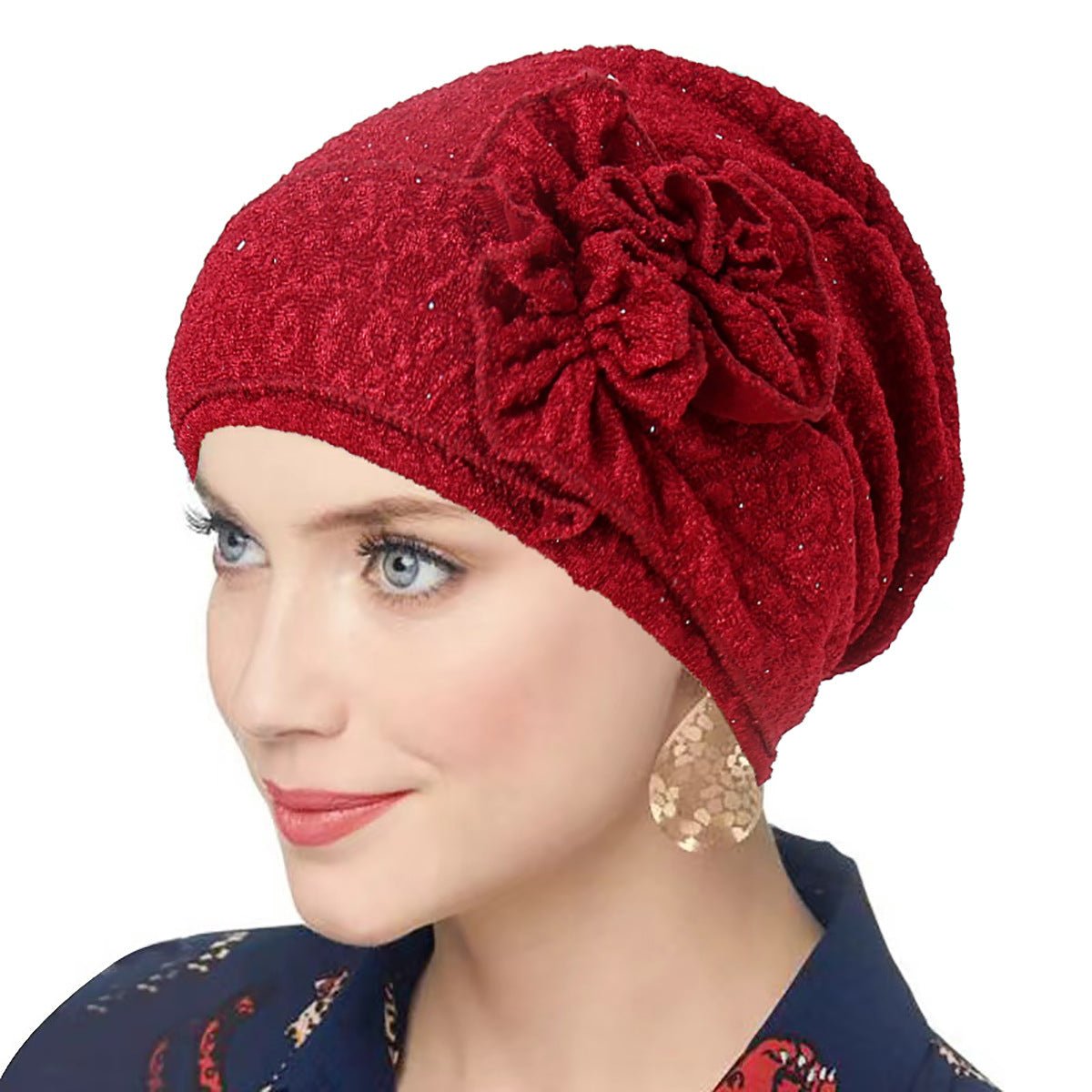 Fashion Women Solid Rose Flower Stretch Underscarf(MH112) - Mariam's Collection