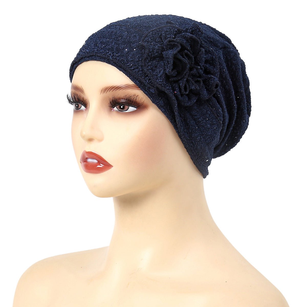 Fashion Women Solid Rose Flower Stretch Underscarf(MH112) - Mariam's Collection