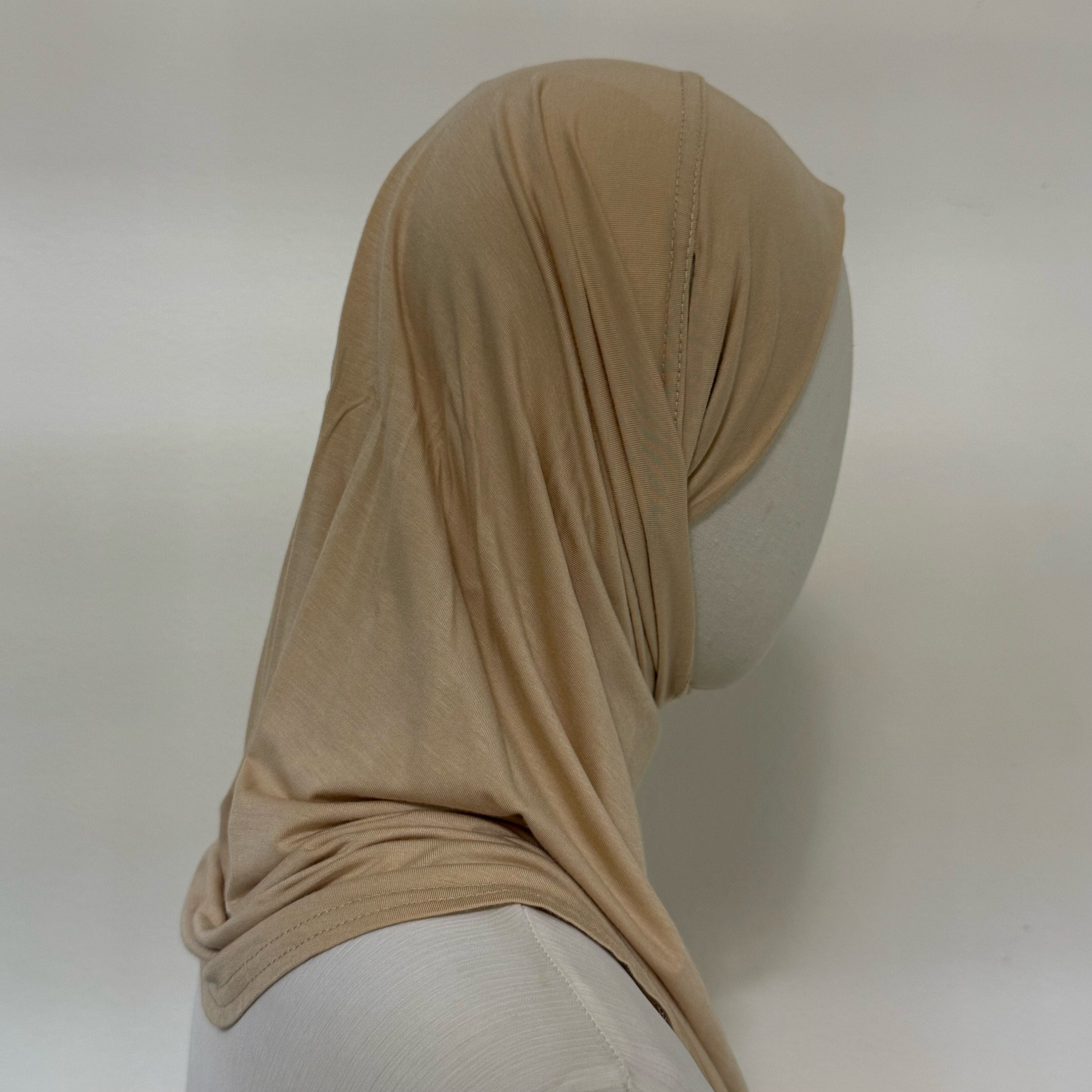 Premium Cotton Modal Hijab Undercap — Tie-Strap & Sports Friendly (MH223)