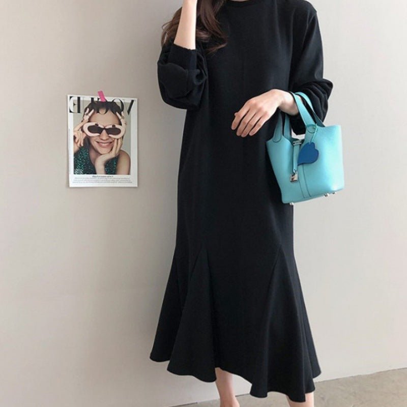 Fleece - Lined Sweatshirt Mermaid Dress(MS193) - Mariam's Collection