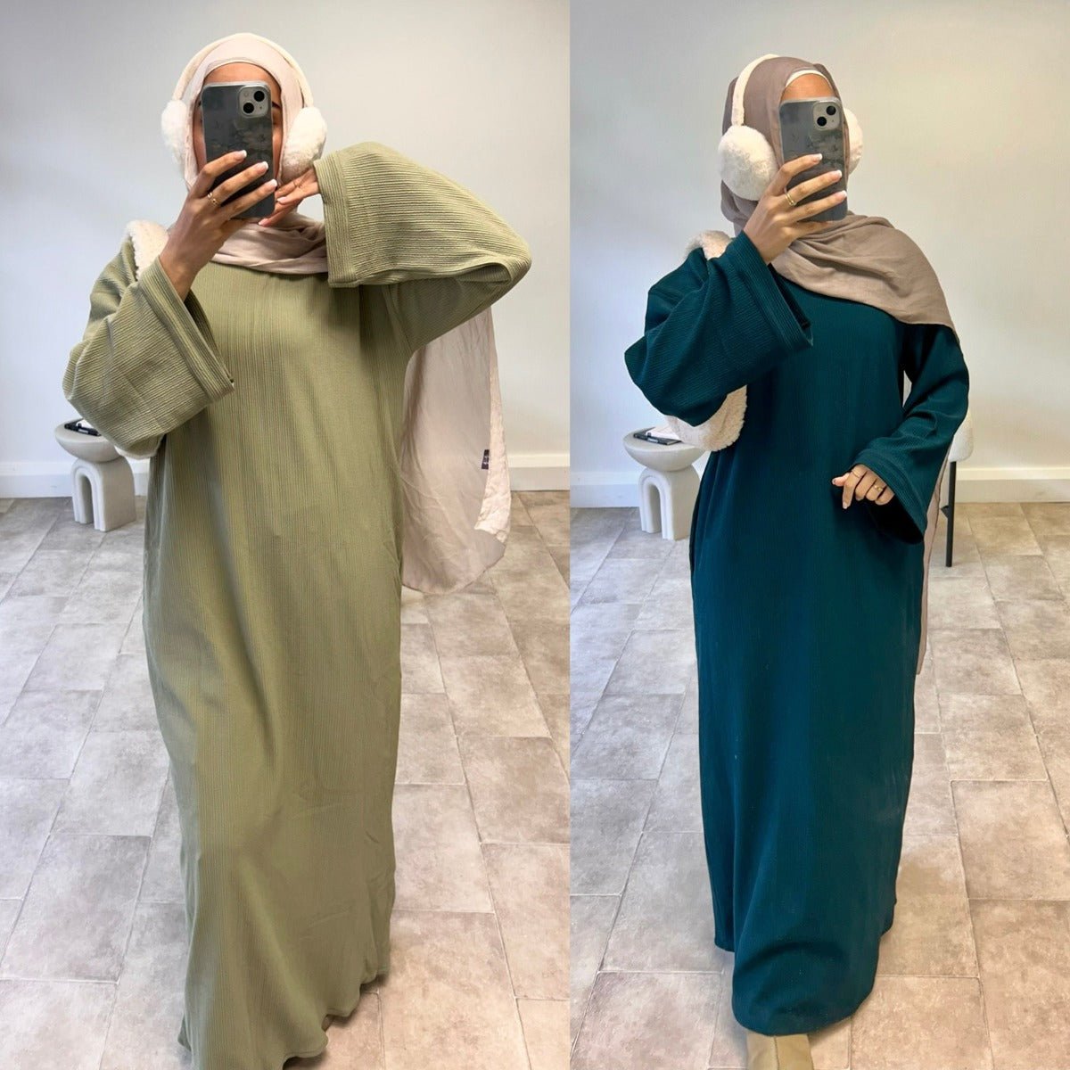 Four - Season Modest Maxi Dress Collection - Loose Fit Casual Abaya Dress(MA273) - Mariam's Collection
