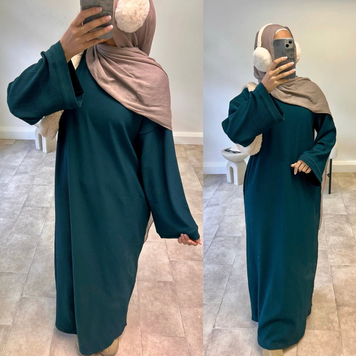 Four - Season Modest Maxi Dress Collection - Loose Fit Casual Abaya Dress(MA273) - Mariam's Collection