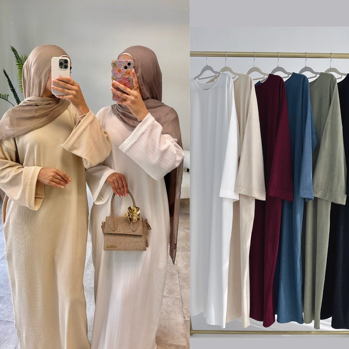 Four - Season Modest Maxi Dress Collection - Loose Fit Casual Abaya Dress(MA273) - Mariam's Collection