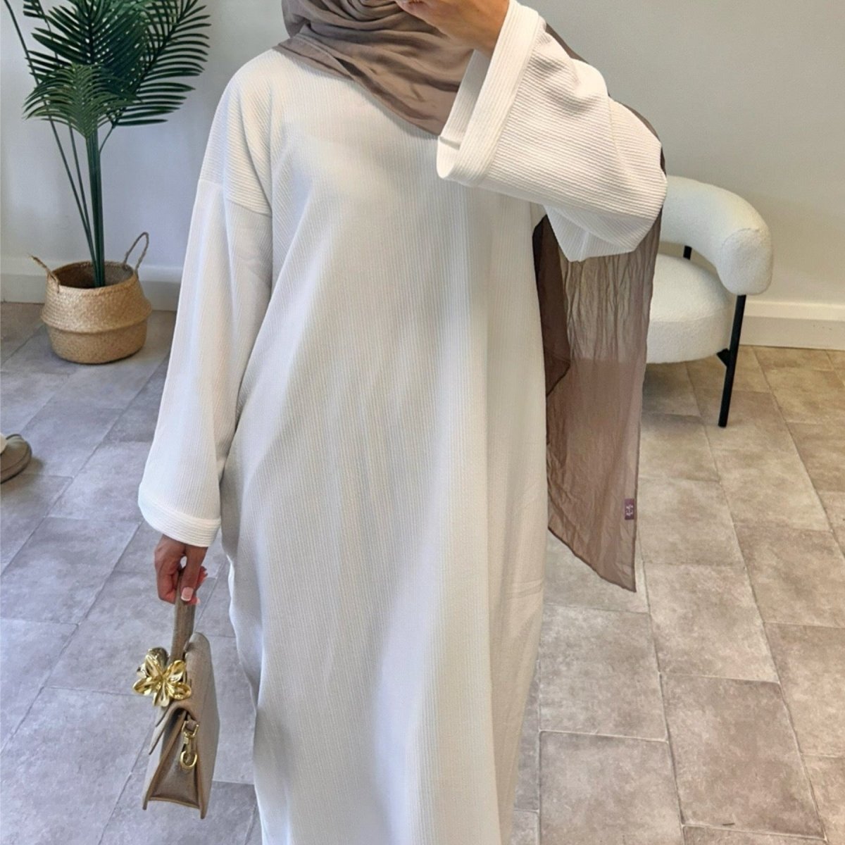Four - Season Modest Maxi Dress Collection - Loose Fit Casual Abaya Dress(MA273) - Mariam's Collection