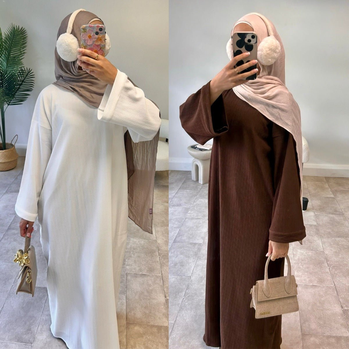 Four - Season Modest Maxi Dress Collection - Loose Fit Casual Abaya Dress(MA273) - Mariam's Collection