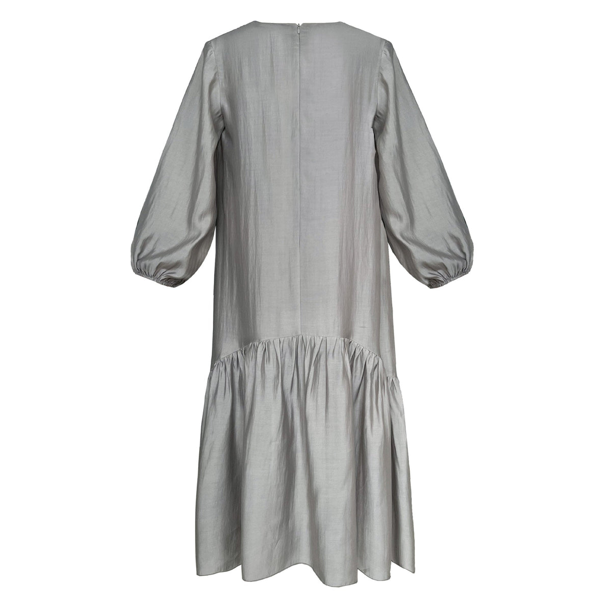 French-Inspired Ruffle Hem Maxi Dress(MS549) - Mariam's Collection