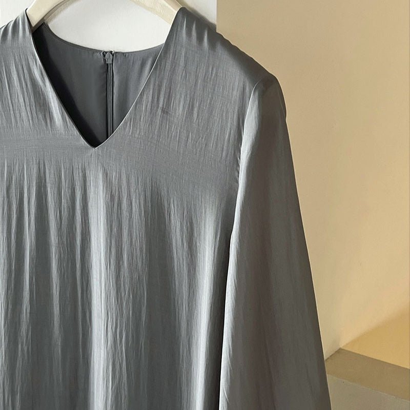 French-Inspired Ruffle Hem Maxi Dress(MS549) - Mariam's Collection