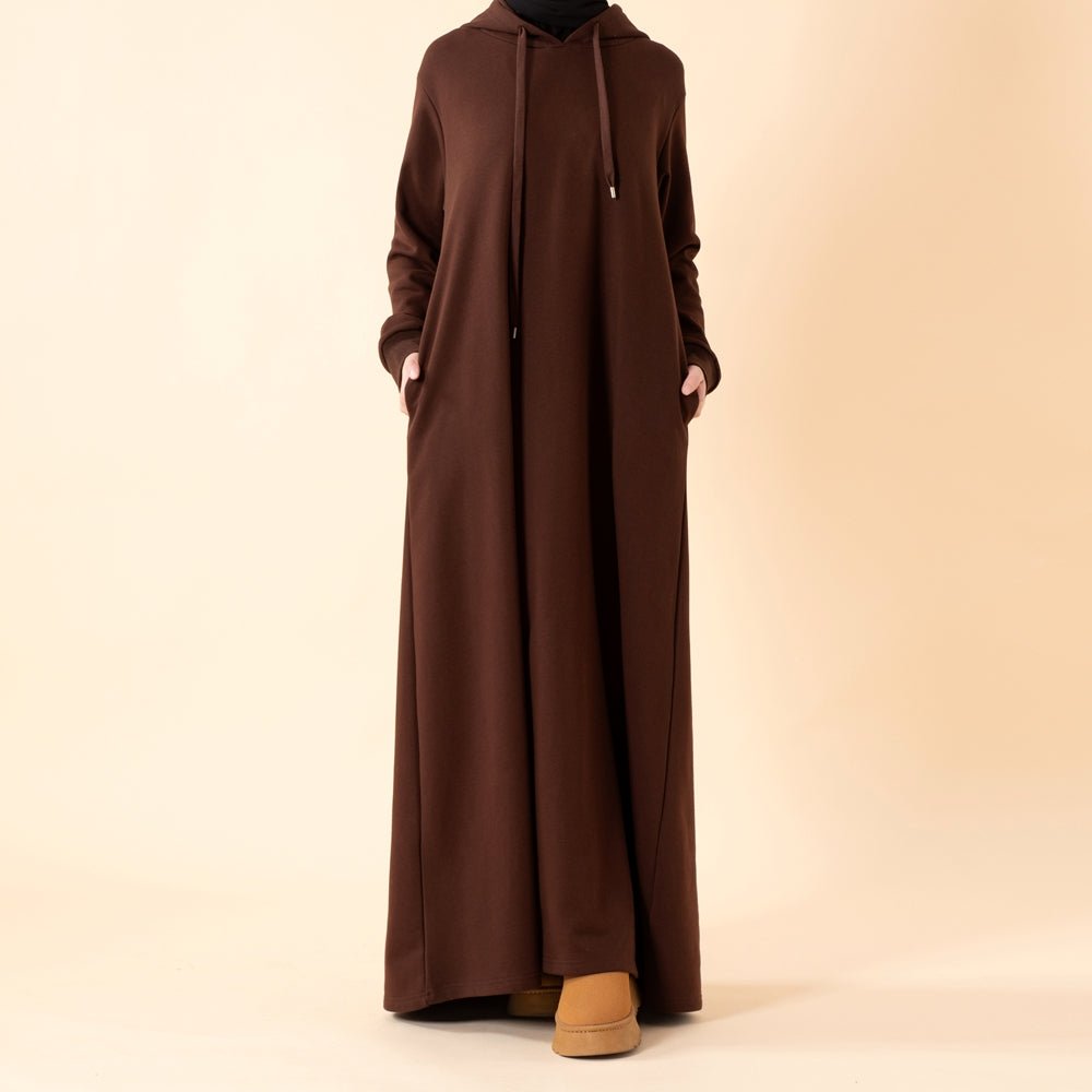 Hooded French Terry Abaya (MA340)