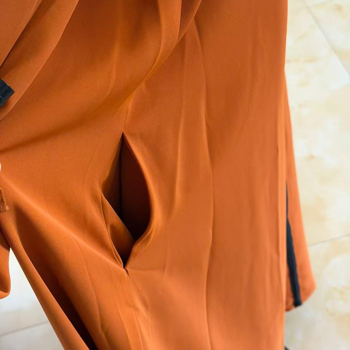 Full-Length Zip-Front Abaya with Pockets - MP069 - Mariam's Collection