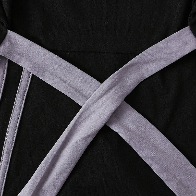 Girls Dress & Hijab Set with Contrast Trim(MKG025) - Mariam's Collection