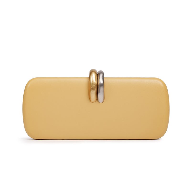 Gold silver two-tone hardware accent close-up