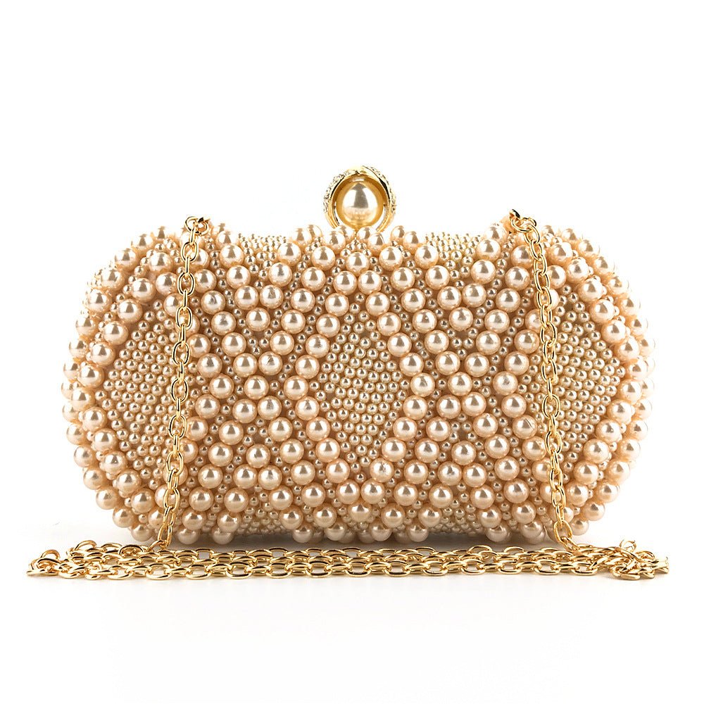 Hand - Beaded Pearl Evening Elegance Handbag (MAC286) - Mariam's Collection