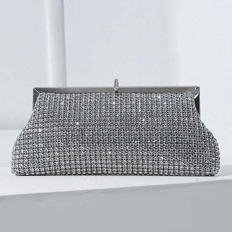 Handmade Rhinestone Crystal Evening Clutch Bag – Luxury Sparkling Party Handbag (MAC487) - Mariam's Collection