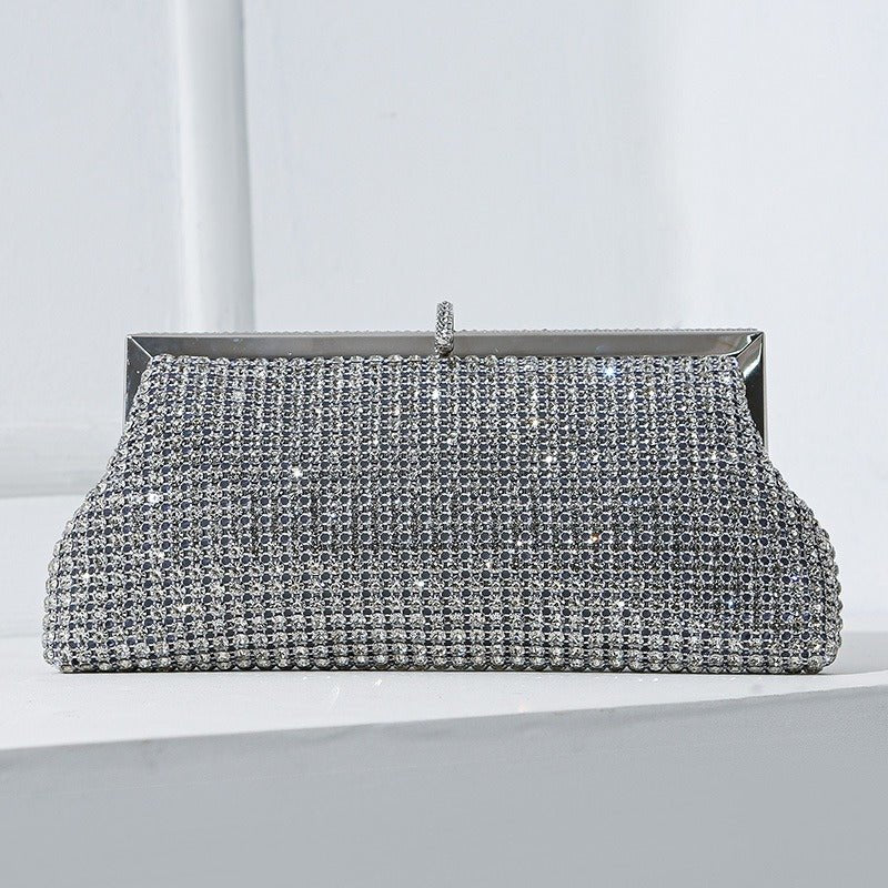 Handmade Rhinestone Crystal Evening Clutch Bag – Luxury Sparkling Party Handbag (MAC487) - Mariam's Collection