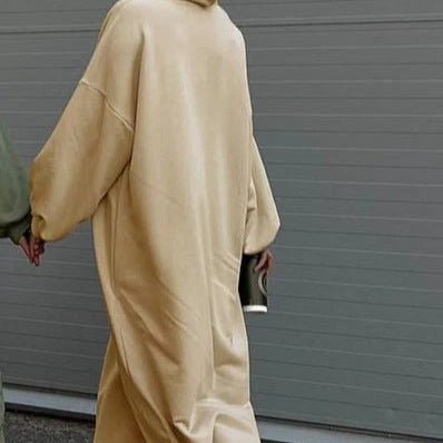 Hooded Sweatshirt Abaya | Hoodie Abaya With Pockets (MA125) - Mariam's Collection