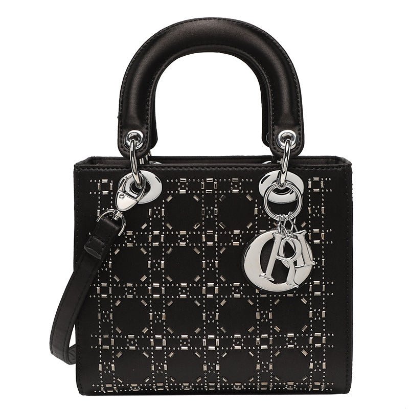Hot diamond heavy industry high - end satin Princess Diana bag(MAC220) - Mariam's Collection