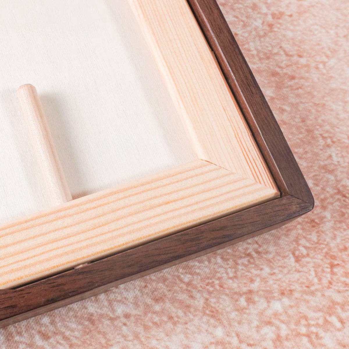 Gold embossed Surah frame with intricate Islamic illumination detail