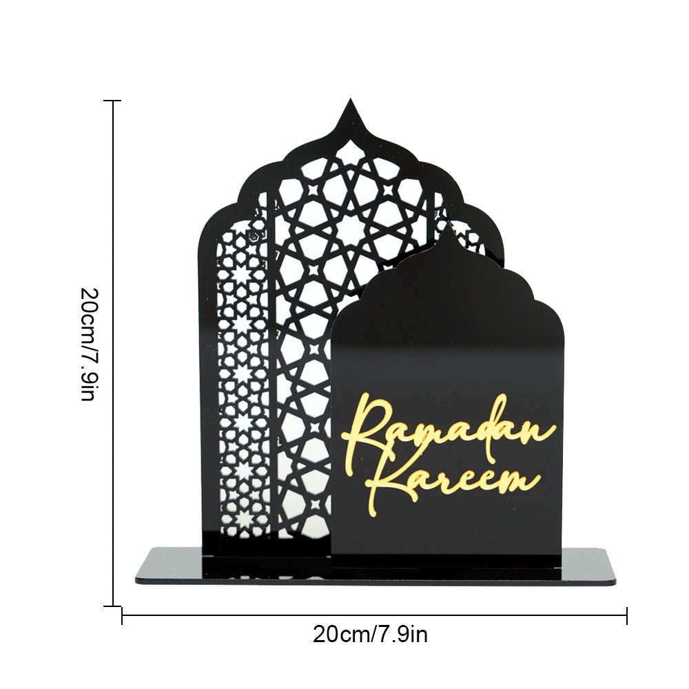 Islamic Hollow Pattern Acrylic Tabletop Decor (MAC404) - Mariam's Collection