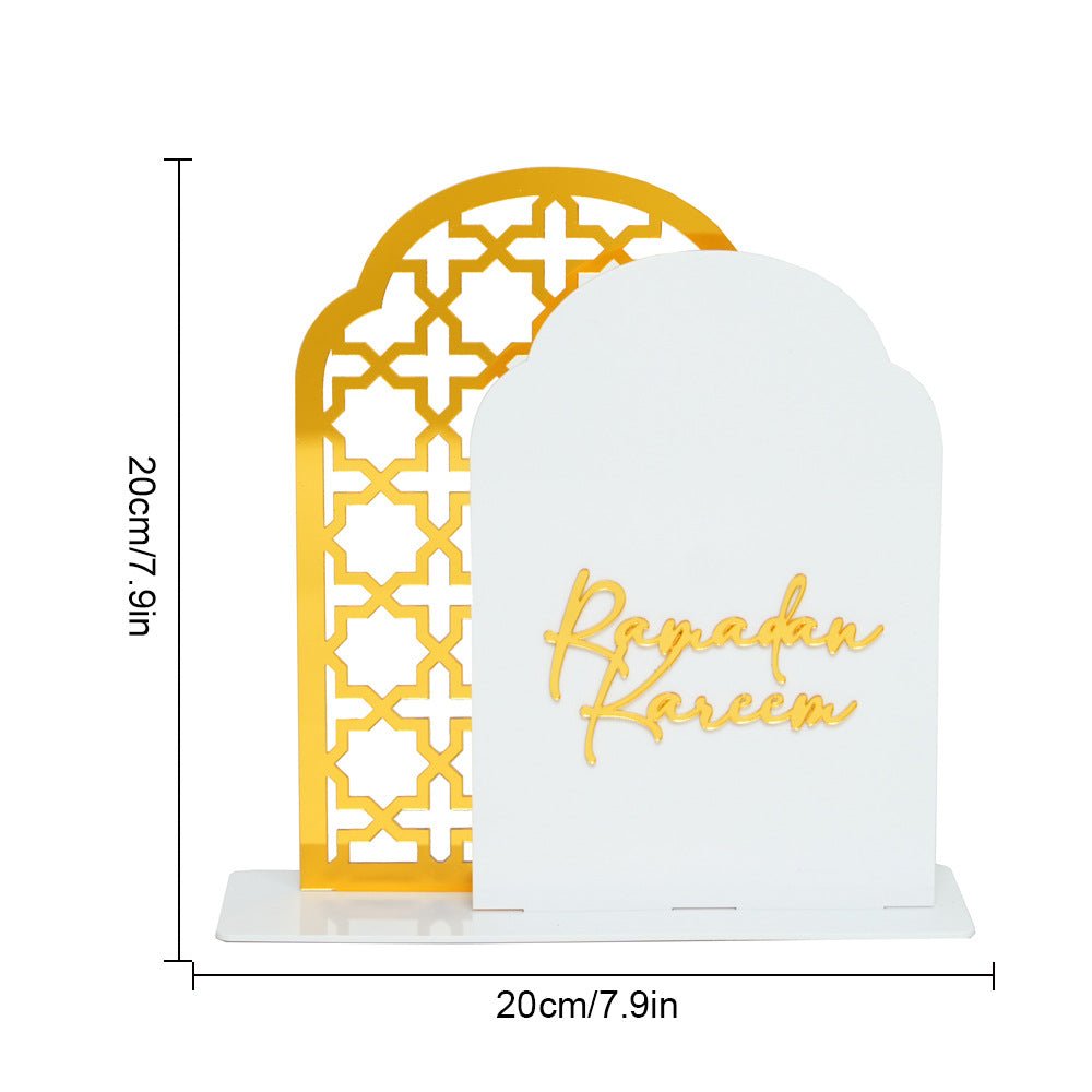 Islamic Hollow Pattern Acrylic Tabletop Decor (MAC404) - Mariam's Collection