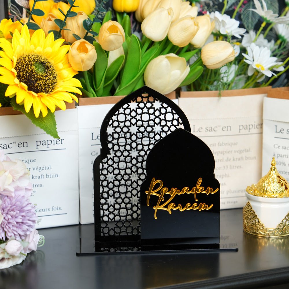 Islamic Hollow Pattern Acrylic Tabletop Decor (MAC404) - Mariam's Collection
